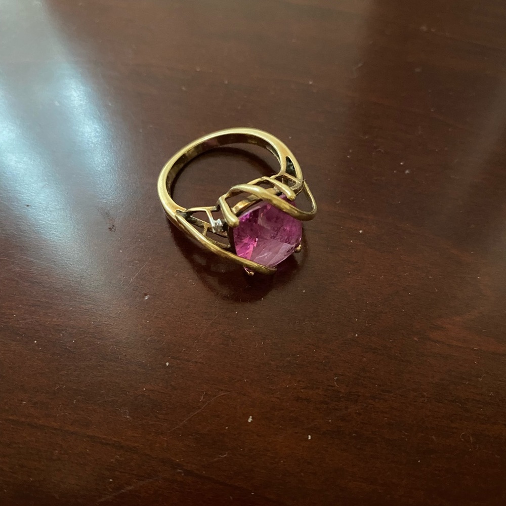 Pink 10K ring - Picture 5 of 6